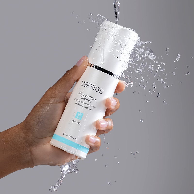 سانيتاس غسول الوجه بحمض الجليكوليك والحمضيات من سانيتاس للعناية بالبشرة، غسول مقشر للوجه، حمض الجليكوليك، 5 أونصات - Image 3